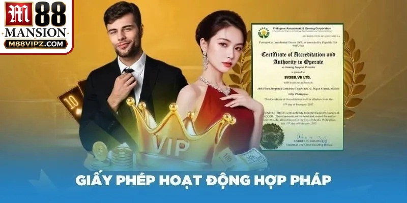 Giấy Phép Hoạt Động Của M88 - Minh Chứng Cho Sự Uy Tín 3 M88 nhận được sự phê duyệt vận hành của CEZA và First Cagayan
