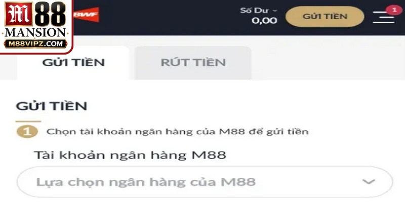 Các bước nạp tiền M88 siêu nhanh để bắt đầu hành trình săn thưởng